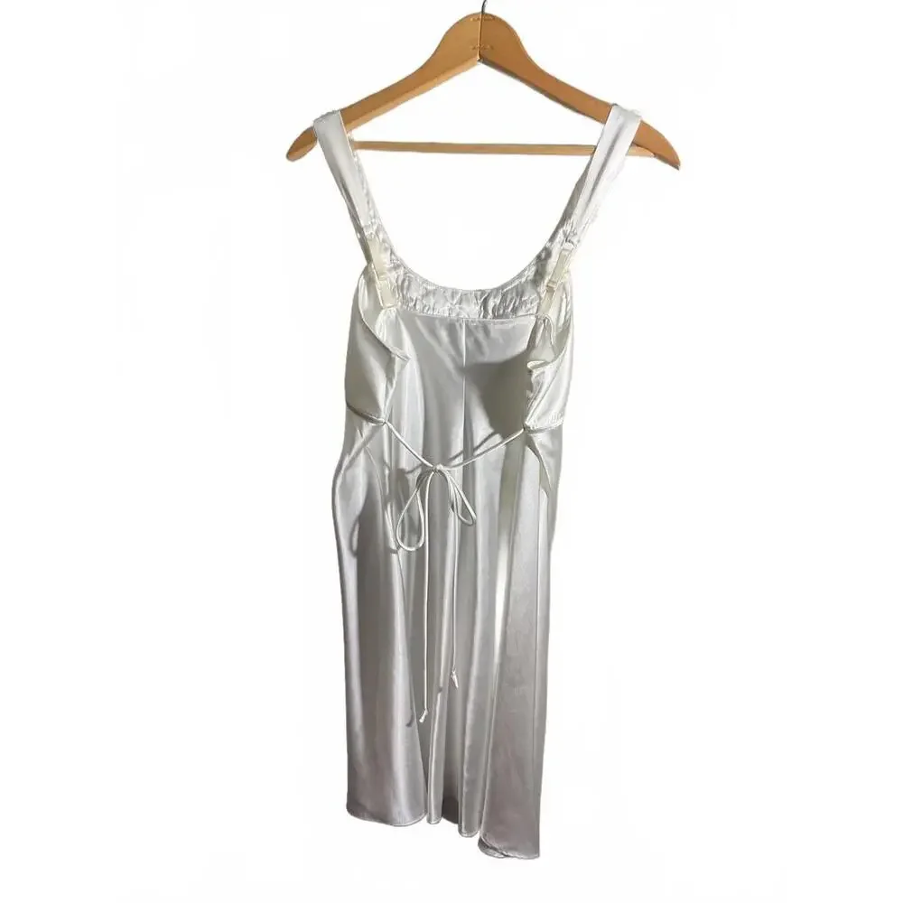 Linea Donatella Satin Robe and Nightie/ Embroidery/Sequins Wedding Bridal S/M - Picture 15 of 15